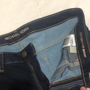 Dark Wash Michael Kors Izzy cropped skinny